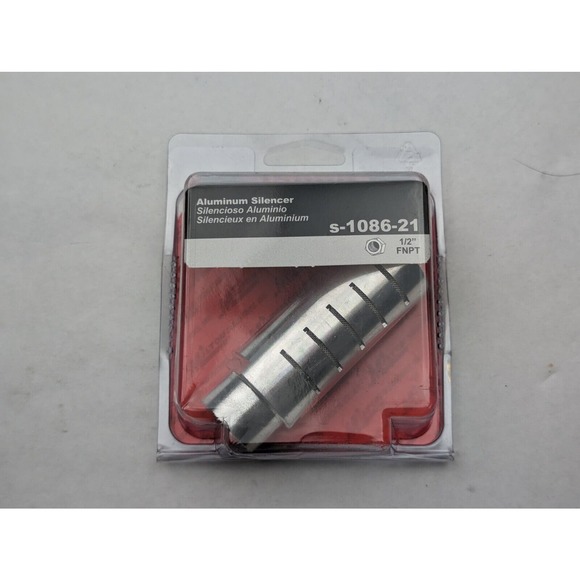 1/2" .5 FNPT Heavy Duty Aluminum Silencer Air Compressors Milton Model s-1086-21